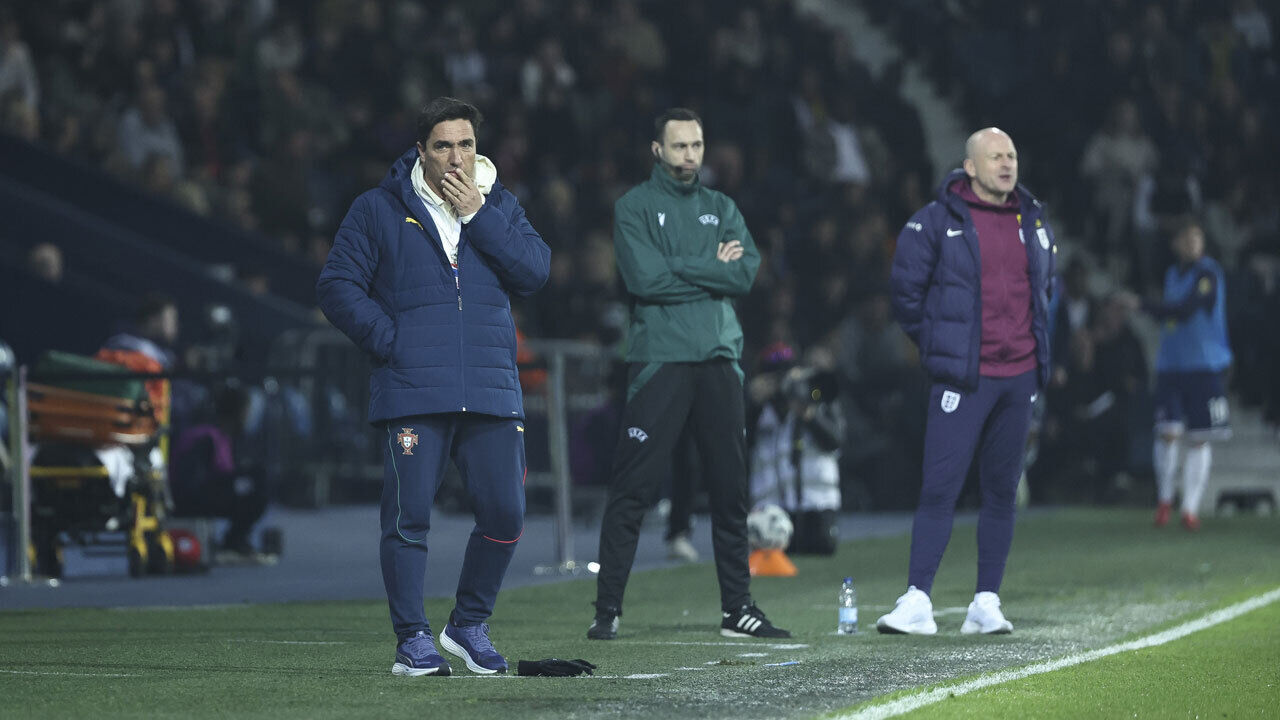 Rui Jorge durante o Inglaterra-Portugal