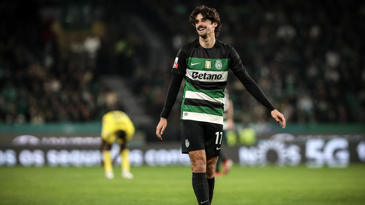 Francisco Trincão em ação pelo Sporting