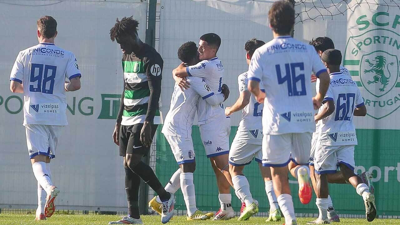 Vizela celebra o golo