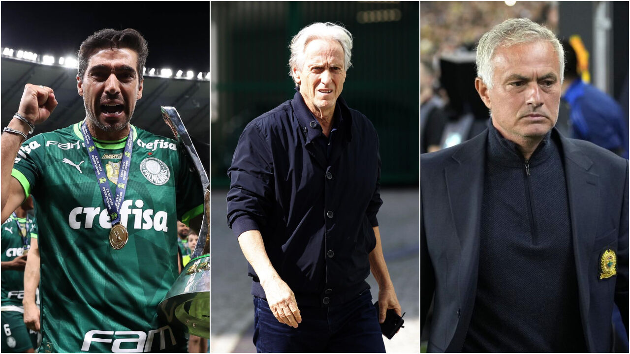 Abel Ferreira, Jorge Jesus e José Mourinho