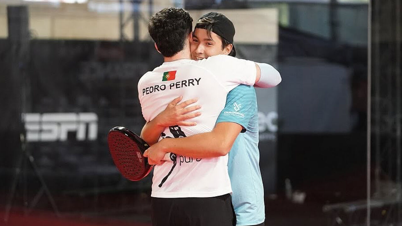 Pedro Perry e Juampa Andrada festejam a vitória