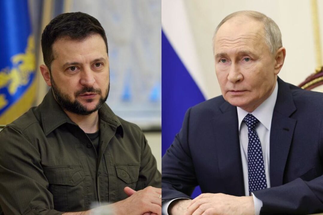 Volodymyr Zelensky e Vladimir Putin 