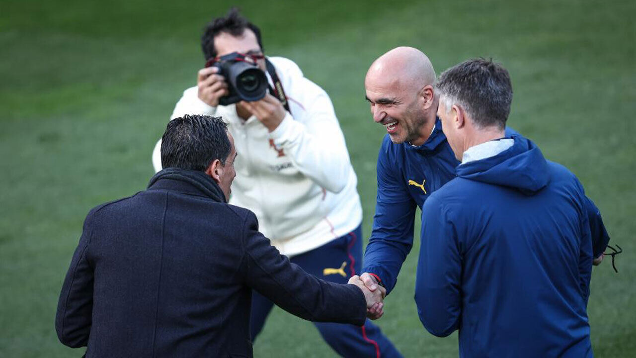 Predro Proença e Roberto Martínez