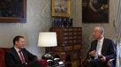 Luís Montenegro e Marcelo Rebelo de Sousa em Belém
