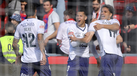 Santa Clara comemora golo frente ao Gil Vicente