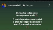 Bruno Varela reage aos insultos com mensagem nas redes sociais