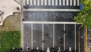 Protestos nas ruas de Buenos Aires