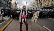 Protestos nas ruas de Buenos Aires