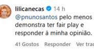 O segundo post de Lili Caneças