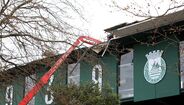 Estragos no estádio do Rio Ave
