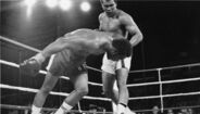 George Foreman num combate com Muhammad Ali