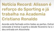 Aldia partilhou a notícia Record