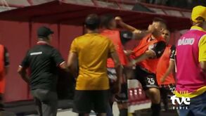 Surreal: jogadores e responsáveis da mesma equipa envolvem-se em cena de pancadaria no Brasil
