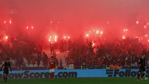 Pirotecnia no Benfica-Barcelona: multa pesada a caminho da Luz... e não só
