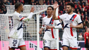 A crónica do Rennes-PSG, 1-4: Gonçalo Ramos mostra-se