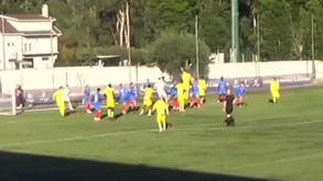 Guarda-redes do Mortágua FC sobe à área no último minuto e faz o golo do empate frente ao União 1919