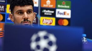 Tomás Araújo na conferência de imprensa da Liga dos Campeões