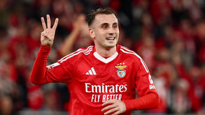 Jogador chegava  aos oito golos em  sete jogos de águia  ao peito  