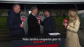 Gattuso envolve-se em discussão em direto: «Fala aqui, fala aqui cara a cara...»