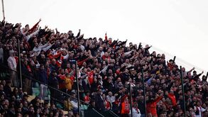 Adeptos do Benfica em Vila do Conde