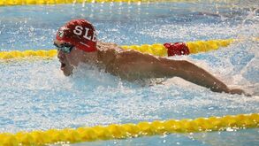 Diogo Ribeiro conquista ouro nos 50 metros mariposa no Irish Open