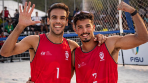 João Pedrosa e Hugo Campos nos 'oitavos' do Challenge de Baden de voleibol de praia