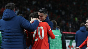 Cristiano Ronaldo com Trincão