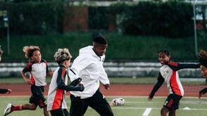 Florentino em treino no Estádio Universitário