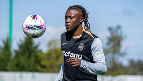 Quenda no treino do Sporting