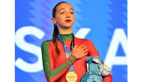 Madalena Costa brilhou na patinagem artística