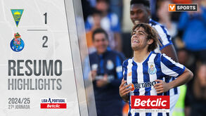 O resumo do Estoril-FC Porto: golos, casos e outros lances