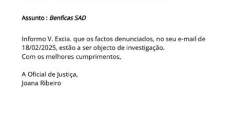 A confirmação do Ministério Público
