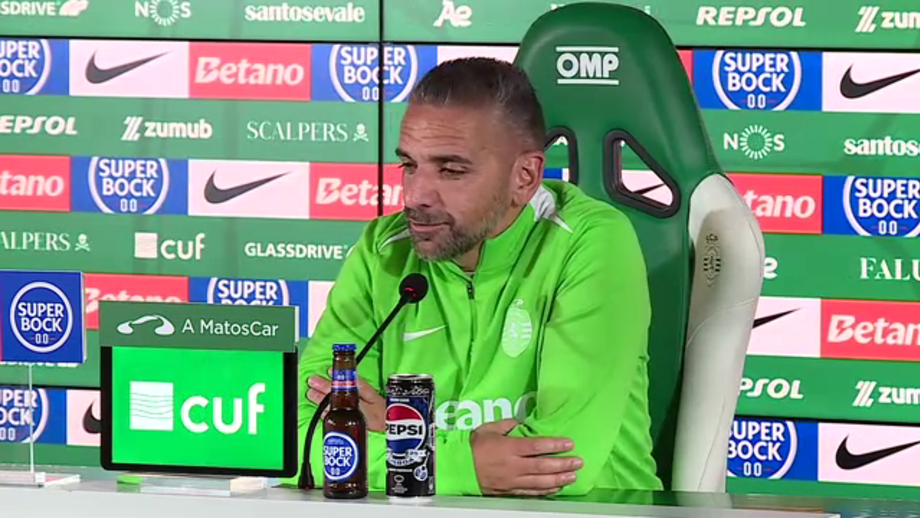 Treinador do Sporting com mais uma dor de cabeça na preparação para o jogo com o Estoril
