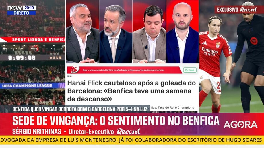 Revelação de Sérgio Krithinas, diretor executivo de Record, no programa 'Record na Hora' no Now