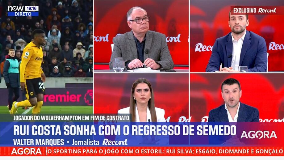 Jornalista de Record em declarações no programa 'Record na Hora' no Now