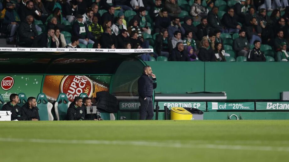 Rui Borges, treinador do Sporting, após a vitória sobre o Estoril