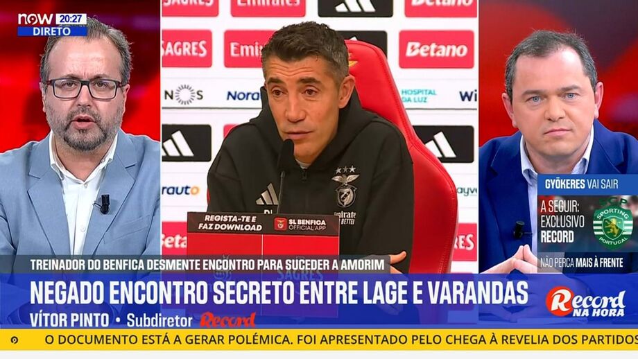 Subdiretor do Record comenta desmentido do técnico dos encarnados