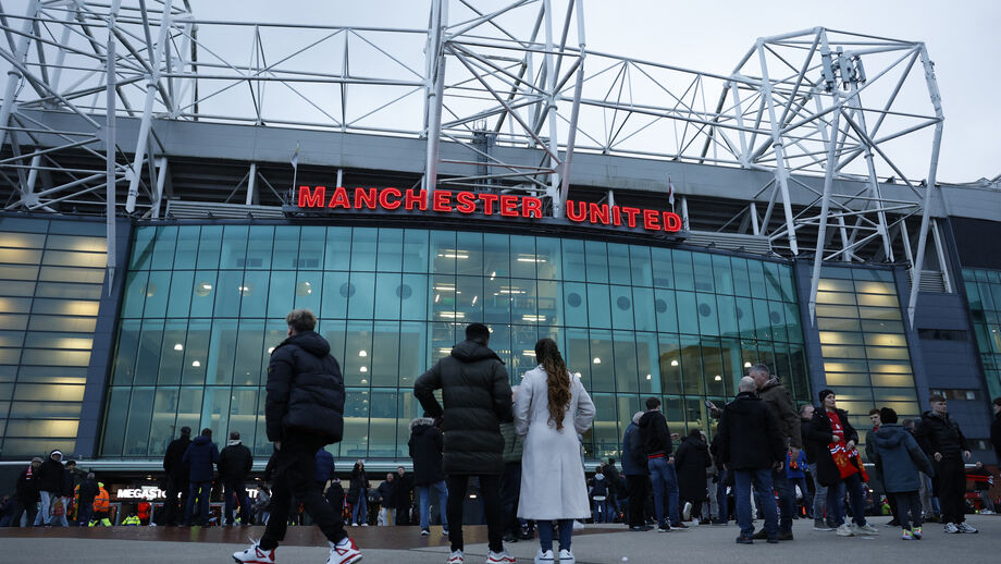 O exterior de Old Trafford, estádio do Manchester United