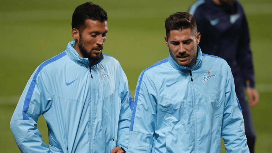 Javi García com Garay no Zenit