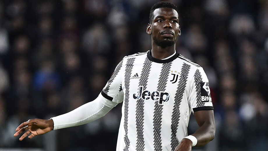 Paul Pogba ao serviço da Juventus, em 2023