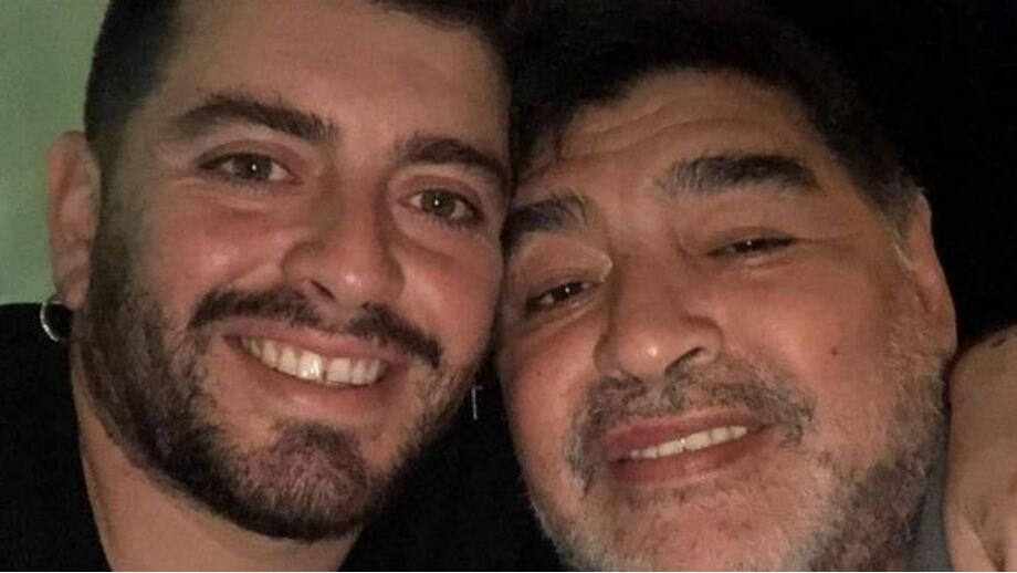 Maradona Jr. com o pai