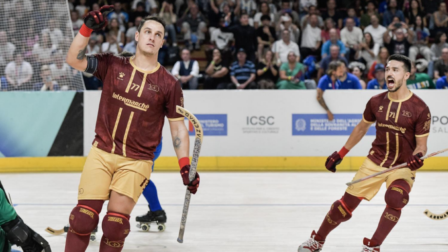 Gonçalo Alves e Gonçalo Pinto no último Mundial de Novara