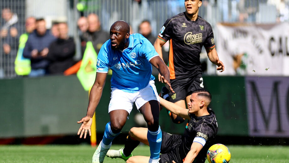 Lukaku no jogo com o Veneza