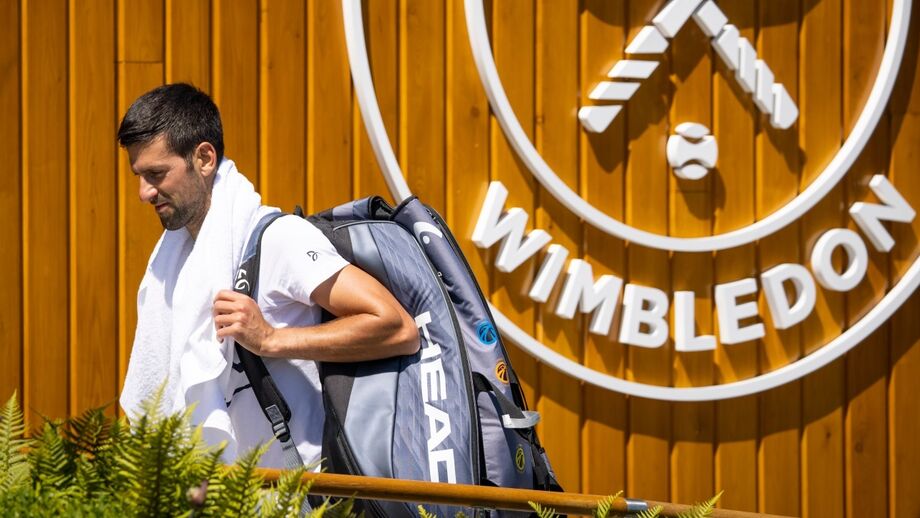 Djokovic numa das passagem por Wimbledon