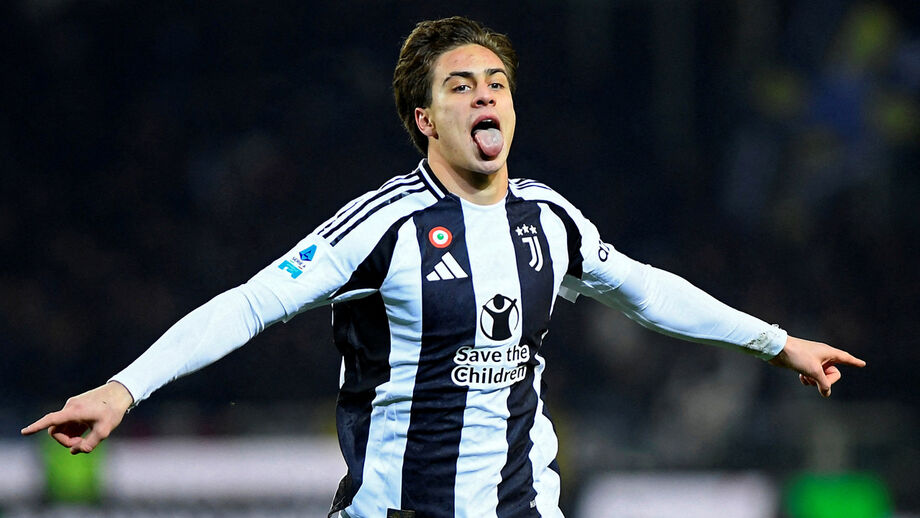 Kenan Yildiz em ação pela Juventus