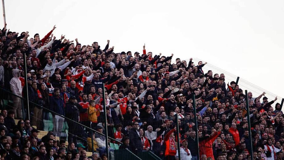 Adeptos do Benfica em Vila do Conde