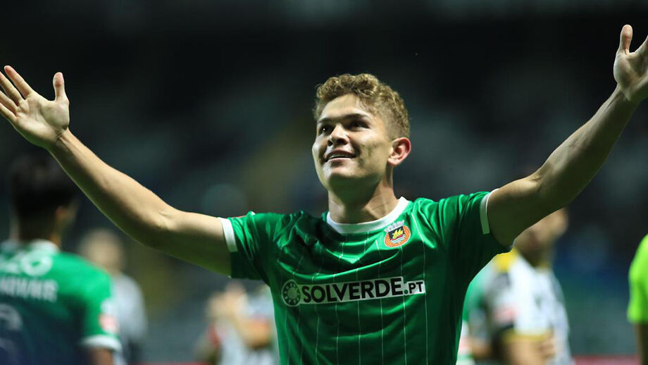 Brandon Aguilera em ação pelo Rio Ave