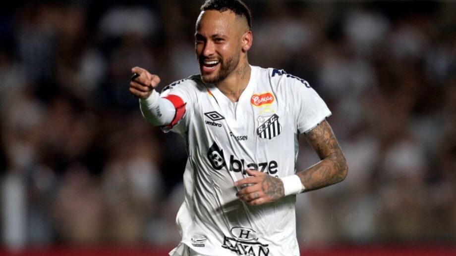 Neymar ao serviço do Santos