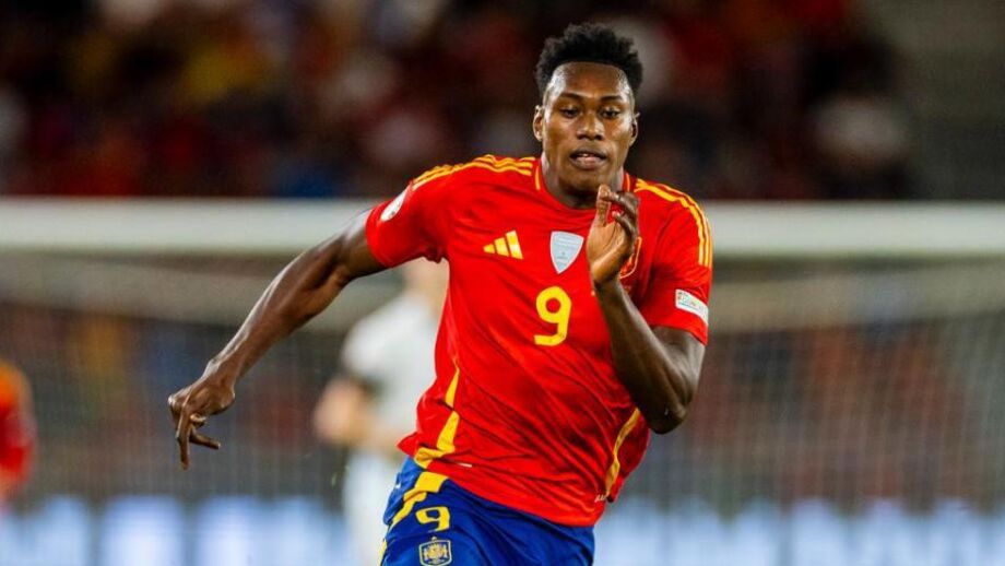Samu em jogo pela seleção espanhola