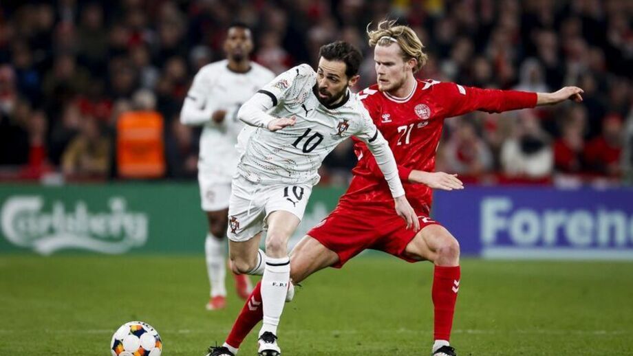 Bernardo Silva alcança número mítico frente à Dinamarca